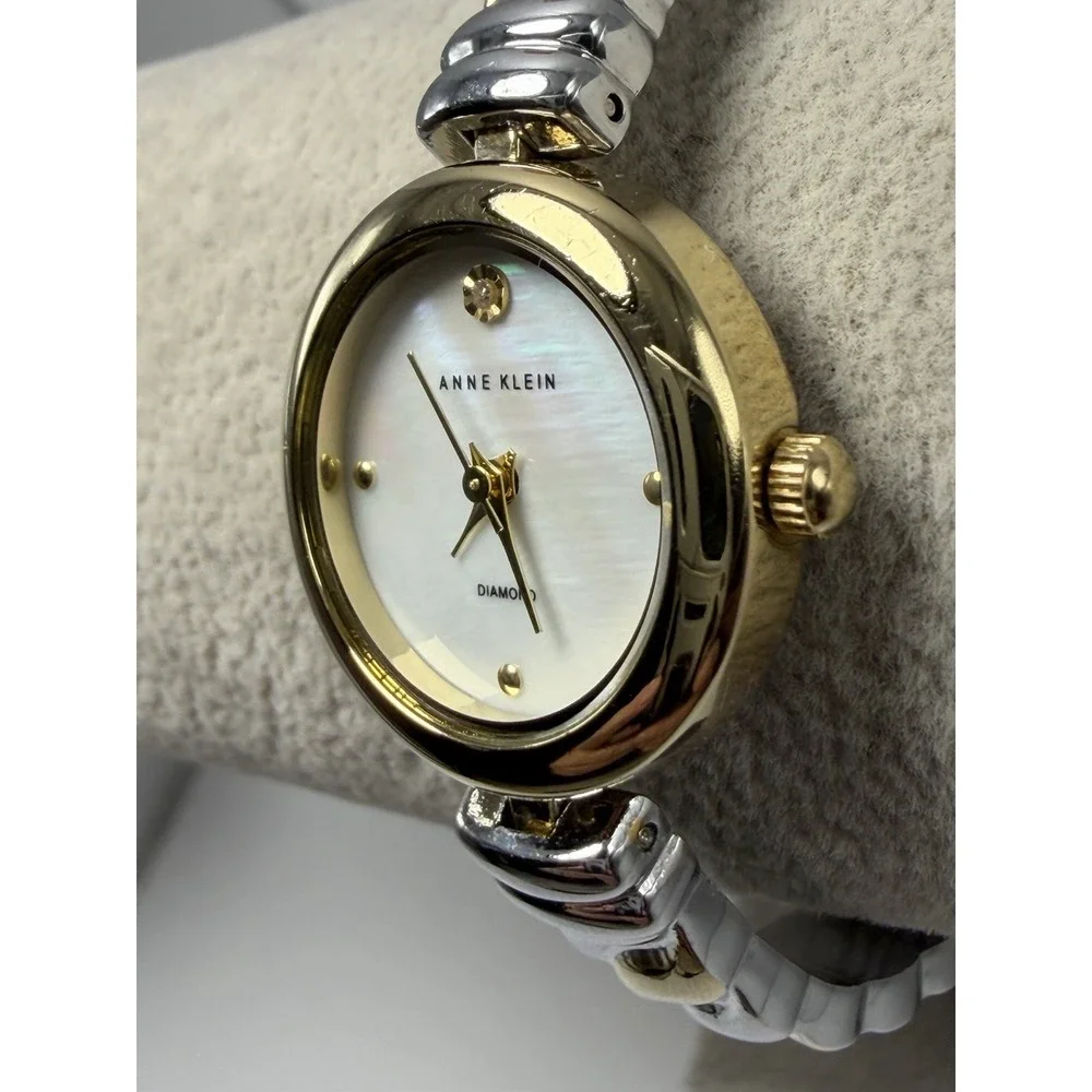 Anne Klein‎ Diamond AK/2455 New Battery Ladies MOP Watch 24MM 6.75
